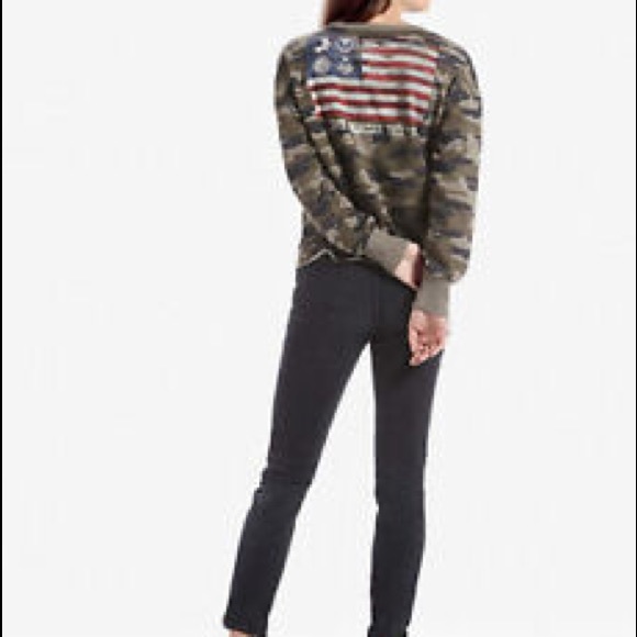 Kiss band Cammo Sweatshirt Choker Neck - Picture 2 of 5